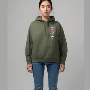 Airborne Army Green Hoodie - Size Small/Medium